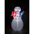 thumbnail image 3 of Muñeco de nieve inflable de Navidad Blossom Inflatables 3,6 m con luz y caja de regalo, 3 of 5