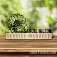 thumbnail image 3 of Craftnamesign Custom Bee Lover Desk Name Plate, Manager Metal Nameplate, Beekeeper Office Decor, 3 of 5