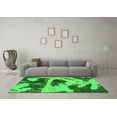 thumbnail image 3 of Ahgly Company Indoor Rectangle Abstract Green Modern Area Rugs, 7' x 9', 3 of 4
