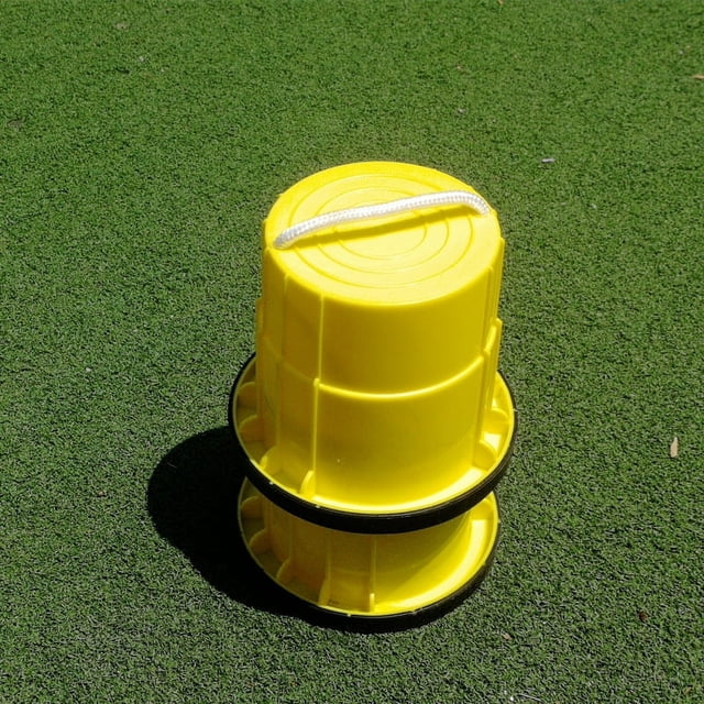 Zancos cilíndricos de plástico para jardín de infantes, juguetes para niños de plástico alto y grueso con cara sonriente, para entrenar el equilibrio al aire libre