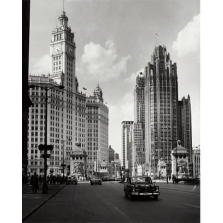 Skyscrapers in a City Chicago Illinois USA Poster Print - 18 x 24 in.