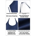 thumbnail image 4 of Women Halter Neck Yoga Tank Top Contrast Trim Slim Fit Workout Athletic Top, 4 of 9