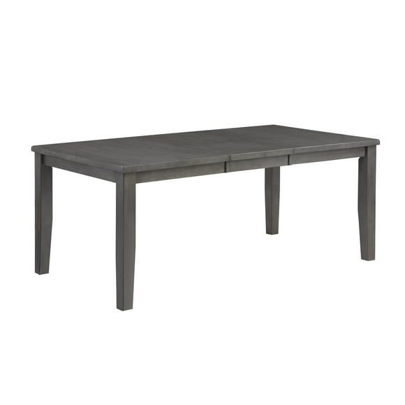 Topline Home Furnishings Gray Wooden Extendable Dining Table