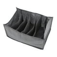 thumbnail image 3 of Organizador de ropa para armario, 7 rejillas, gran capacidad, apilable, telas inodoras, organizador de almacenamiento de ropa que ahorra espacio, gris, 7 rejillas, 3 of 12