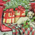 thumbnail image 7 of Newhomestyle Christmas Shower Curtain, Vintage Red Truck Car Snowflake Xmas Tree Cute Dog Gift Farmhouse Polyester Fabric Waterproof Bath Curtain, 72 x 72inch, 7 of 7