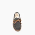 thumbnail image 2 of Minnetonka Women’s Hardsole Pile-Lined Moccasin Slippers, Charcoal, 10 M, 2 of 6