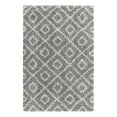 thumbnail image 3 of Unique Loom Trellis Shag Collection Area Rug - Ruth (4' x 6' Rectangle Gray/Ivory), 3 of 11