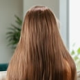 thumbnail image 3 of Unique Bargains 1 Pc Straight Long Hair Hair Wig High Temperature Fiber 22in Human Wig Brown for Women, 3 of 6