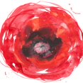 thumbnail image 2 of Goldberger, Jennifer 15x15 Gold Ornate Wood Framed with Double Matting Museum Art Print Titled - Kinetic Poppy I, 2 of 4