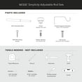 thumbnail image 2 of MODE Simplicity Collection Single Adjustable Curtain Rod Set with Doorknob Finials, Fits windows 24” to 84” Windows, 2 of 6