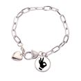 thumbnail image 1 of OK Gesture Outline Pattern Heart Chain Bracelet Jewelry Charm Fashion, 1 of 3