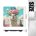 thumbnail image 2 of High Precision Body Weight Scale Smart Bathroom Scales with Large LCD Display(400lbs),Decorative for Bedroom-Cute White Alpaca With Pink Flower Crown, 2 of 4