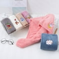 thumbnail image 4 of Cute Coral Fleece Bathroom Strong Absorbent Quick Drying Time Saving Rapid Drying Towel Dry Hair Cap Bath Warp Cap Shower Cap 01, 4 of 8