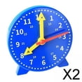 thumbnail image 1 of Paquete de 2-6 relojes Time Teacher para decir la hora, juguetes educativos, decoración para niños 2 piezas, 1 of 8
