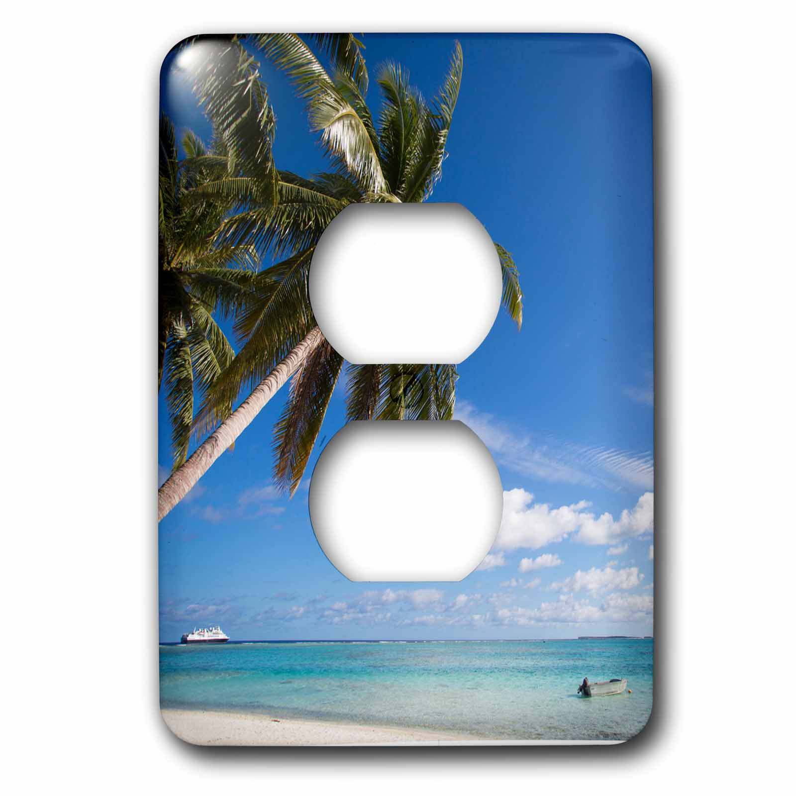 3D Rose LSP_228569_6 Cook Palmerston Tropical Island 2 Plug Outlet Cover 