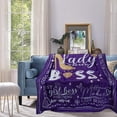 thumbnail image 3 of Boss Gifts Blanket, Boss Day Gifts, Best Boss Gifts for Women Her, Boss Lady Gifts for Women Female, Christmas Birthday Gifts for Boss, Girl Boss Appreciation Gifts Throw Blanket 60 x 50 Inch, 3 of 6
