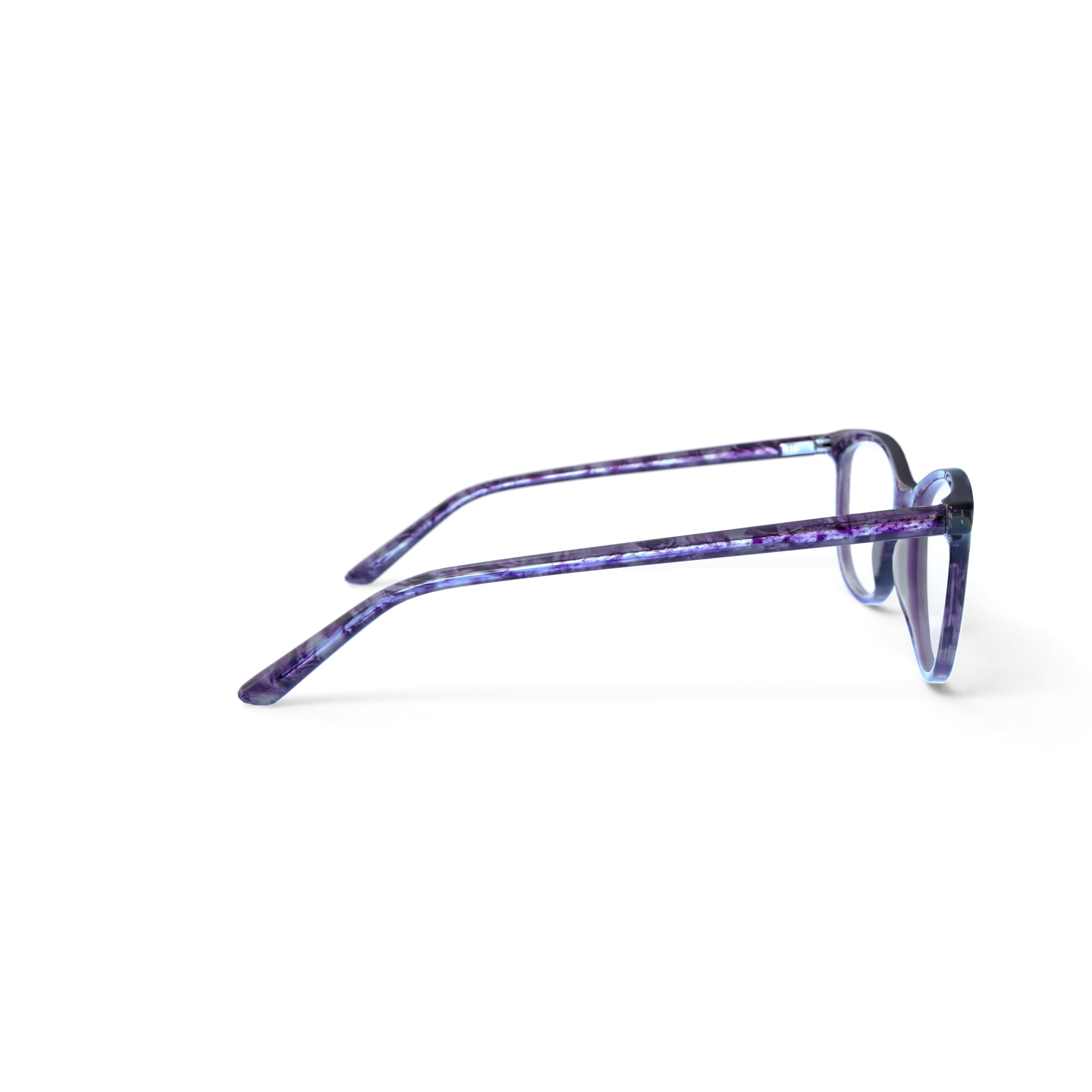 Womens Markum Rx'ble Eyeglasses with Case, Purple Floral