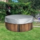 thumbnail image 2 of Cubierta redonda para bañera de hidromasaje, cubierta antipolvo para piscina, cubiertas impermeables para spa al aire libre para bañera/Salu/Spa con mensajes de burbujas, 79 "Dx12 H, gris Sincero Electrónica, 2 of 5