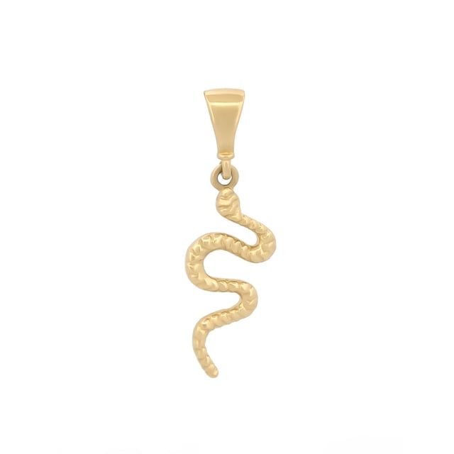 Dije Serpiente Zirconias Oro Sólido 14k amarillo 00