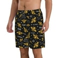thumbnail image 2 of Naloa Hohey Bee Golden Embroidery Men's Beach Shorts, Surfing shorts, Swim trunks, Quick Dry Swim Trunks for Surfing Beach Fun - Large, 2 of 9