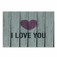 thumbnail image 1 of I Love You Cutting Board, Love You Typography on Wooden Planks Rustic Symbolic Celebration Picture, Decorative Tempered Glass Cutting and Serving Board, Small Size, Fuchsia Pale Grey, by Ambesonne, 1 of 1