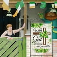 thumbnail image 6 of With God All Things are Possible Christian Decorative House Flag, St Patrick’s Day Religious Cross Shamrock Clover Home Yard Garden Outdoor Decor, Spring Irish Plaid Large Outside Decoration 28 x 40, 6 of 6