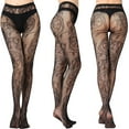 thumbnail image 2 of XMMSWDLA Womens High Waist Tights Fishnet Stockings Plus Size Thigh High Pantyhose Girls Ballet Tights, 2 of 3