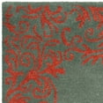 thumbnail image 4 of SAFAVIEH Bella Chloe Bordered Area Rug, Blue/Coral, 6' x 6' Square, 4 of 5