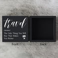 thumbnail image 3 of Zomyto 7"x7" Funny Travel Definition Wooden Box Sign Plaque Travel the Only Thing You will Buy That Makes You Richer Wood Box Sign, 3 of 6