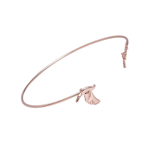 Apertura Brazalete con hoja Accesorios de muñeca Sunnimix Pulsera de apertura de las mujeres