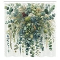 thumbnail image 4 of Ambesonne Eucalyptus Shower Curtain, Botanical Watercolor, 69"Wx84"L, Laurel Green Slate Blue, 4 of 4
