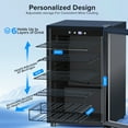 thumbnail image 6 of Auseo 150-Can Beverage Refrigerator Cooler, Glass Door with Handle, for Bar/Office/Home/Restaurant, 6 of 7