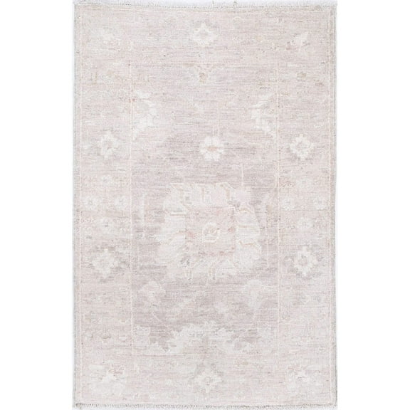 Hand Knotted Serenity Wool Rug - 1'11'' x 2'11''