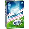 Fixodent Antibacterial Denture Cleanser + Scope, 36 Count