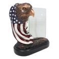 thumbnail image 4 of Patriotic Bald Eagle Bust And American Flag Statue With Glass 4X6 Picture Frame, 4 of 5