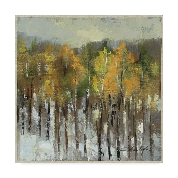 Trademark Fine Art 'January Landscape' Canvas Art by Silvia Vassileva
