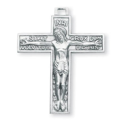 Set Sterling Silver Crucifix - Sterling Silver Stat Crux Dum Volvitur Orbis Crucifix