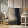 thumbnail image 2 of Framed Canvas Print Gray Black Abstract Wall Art Modern Neutral Decorative for Living Room Bedroom - 24"x36" WHITE, 2 of 8