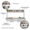 thumbnail image 4 of Cama Abatible Horizontal Individual con Repisas (Paulo), 4 of 7