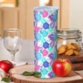 thumbnail image 2 of Pioneer Flower Floral Print Pattern 20oz Skinny Tumbler with Straw & Lid, Double Wall Vacuum Insulated Cup, Leak-Proof, Cup Holder Friendly, Hot 6H Cold 12H, 2 of 6