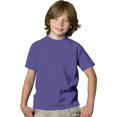 thumbnail image 1 of Hanes Boy`s 5.2 oz COMFORTSOFT HEAVYWEIGHT T-Shirt, M, Purple, 1 of 1