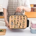 thumbnail image 4 of Italian Animal Brainro Reusable Lunch Bento Box Insulated Portable Handbags for Office Work Picnic for Adult, 4 of 8