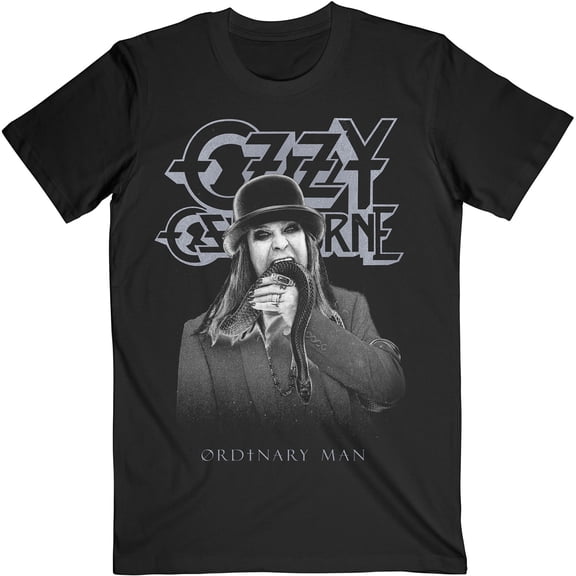 Ozzy Osbourne Unisex T-Shirt Ordinary Man Snake Rayograph (Small)