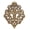Iris diamond-Gold, variant on Sungmor Antique Fleur-de-lis Cast Iron Wall Plaque - Vintage Victorian Scrollwork Metal Decor, Rustic Ornate Wall Art for Home Living Room, Farmhouse, Patio - Antique White Finish