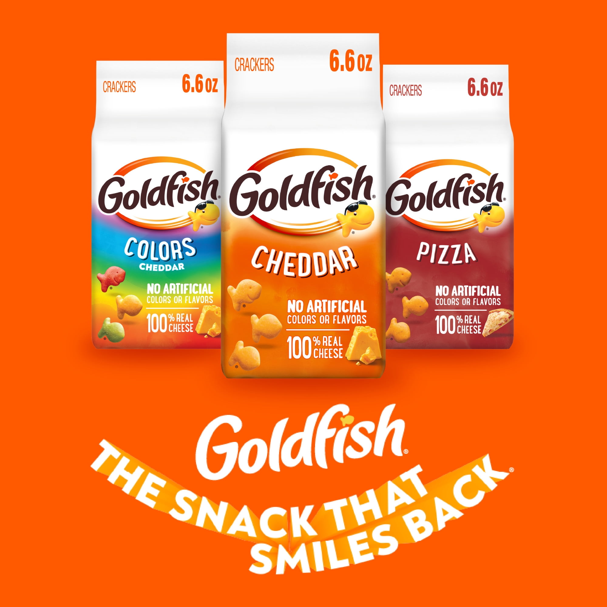 Goldfish Cheddar Baked Snack Crackers, 6.6 oz Bag