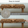 thumbnail image 6 of CHAQLIN Poly Spandex Bench Seat Cushion Slipcover for Bedroom Living Room, Washable Abrasion Resistant Dining Bench Seat Cushion Slipcover, Leopard Decoration Decoration, 6 of 9