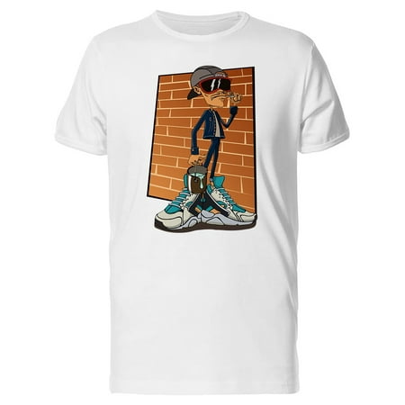 Graffiti Guy With Big Shoes Tee Men's -Image by (Best Shoes For Big Guys)