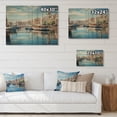 thumbnail image 4 of Designart "The Mediterranean Harbor of Valencia, Spain III" Nautical & Beach Print on Natural Pine Wood, 4 of 5
