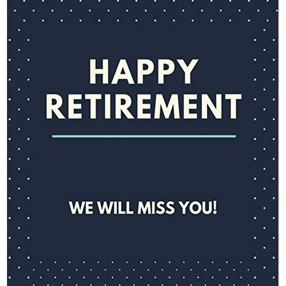 Pre-Owned Happy Retirement Guest Book (Hardcover): Guestbook for retirement, message book, memory book, keepsake, retirment book to sign (Hardcover) 191281756X 9781912817566