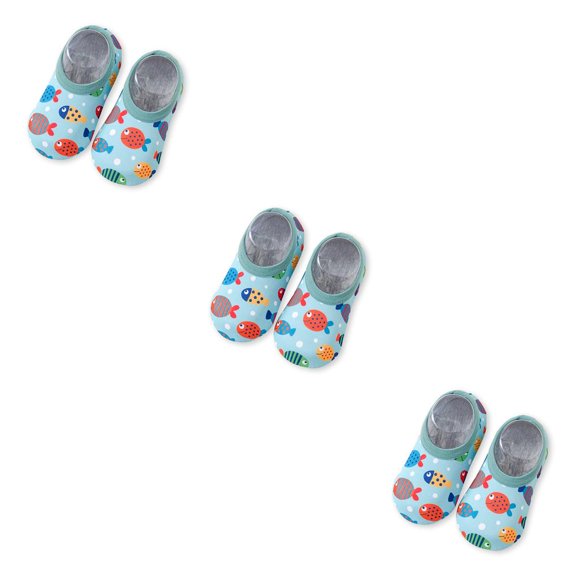 Eigraketly 1 par de zapatillas deportivas de nailon para niños pequeños, suela de silicona, zapatos de natación para niños y niñas, botas de Type1 NO1